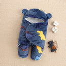 Saco de Dormir do Bebê Ursinho Estampado e Acolchoado