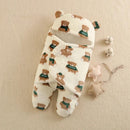 Saco de Dormir do Bebê Ursinho Estampado e Acolchoado